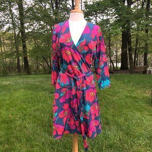 leota Wildflower Wrap Dress (curve)